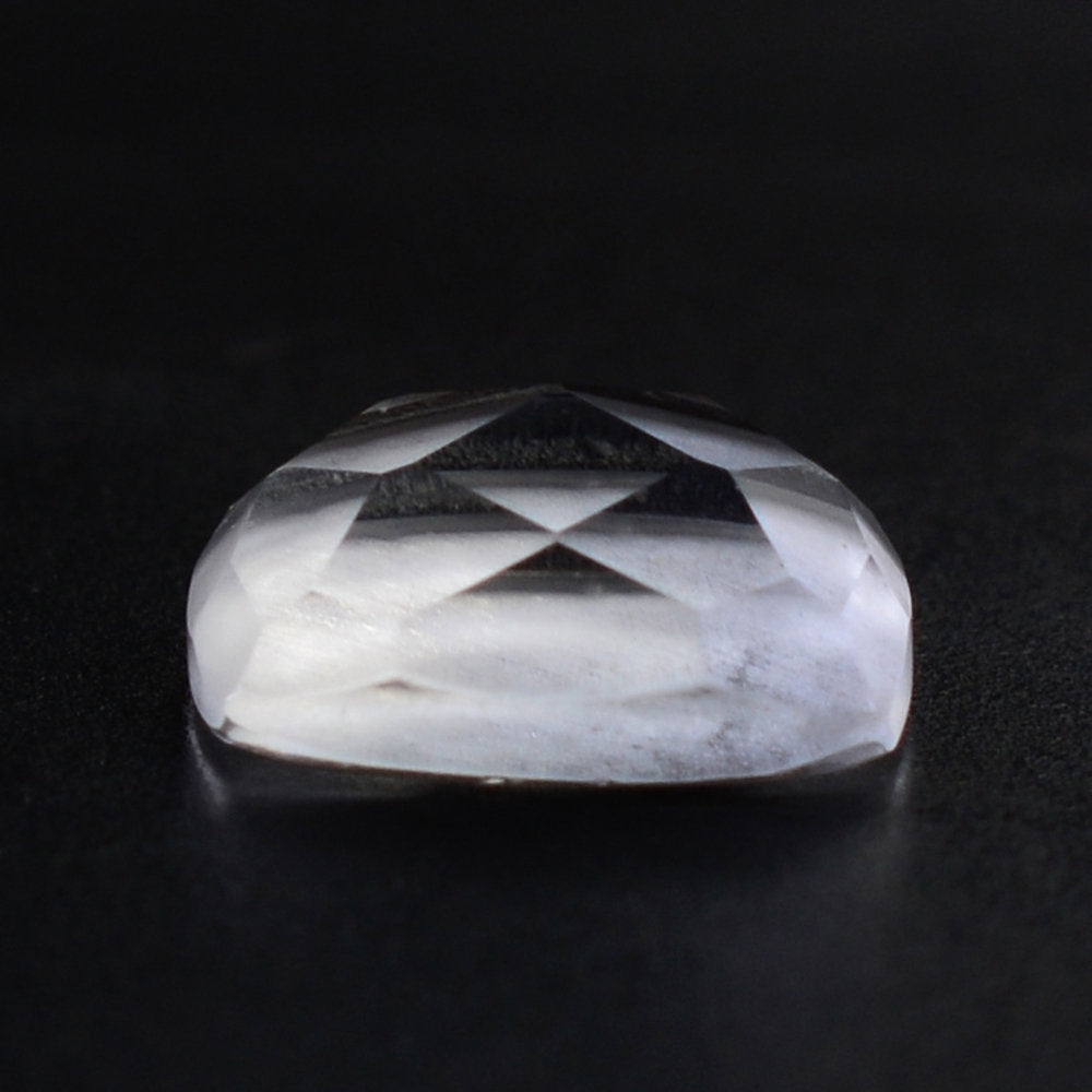 CRYSTAL CHECKER CUSHION CAB WITH FROSTED BOTTOM 8X6MM 1.39 Cts.