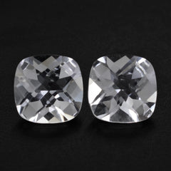 CRYSTAL CHECKER CUT CUSHION 8MM 1.88 Cts.