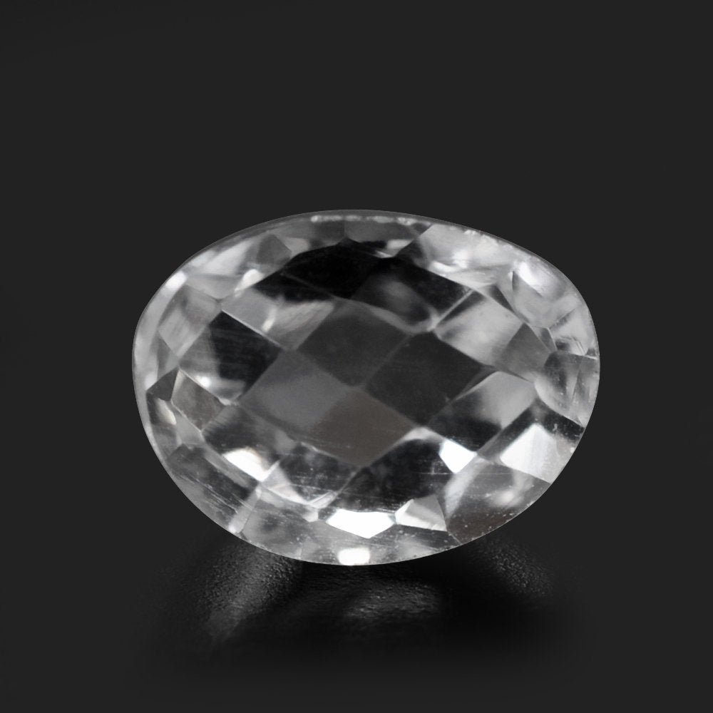 CRYSTAL HIGH DOME CHECKER OVAL CAB 6.70X5MM 1.01 Cts.