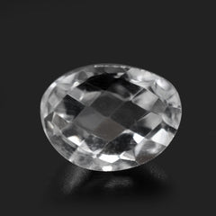 CRYSTAL HIGH DOME CHECKER OVAL CAB 6.70X5MM 1.01 Cts.