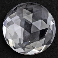 CRYSTAL ROSE CUT ROUND CAB 18MM 21.30 Cts.