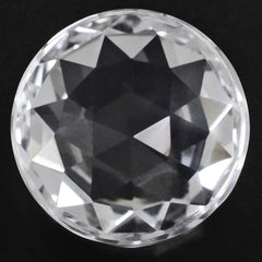 CRYSTAL ROSE CUT ROUND CAB 18MM 21.30 Cts.