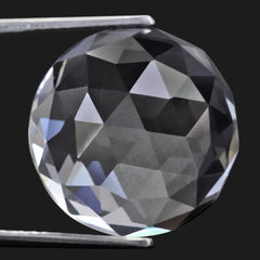 CRYSTAL ROSE CUT ROUND CAB 18MM 21.30 Cts.