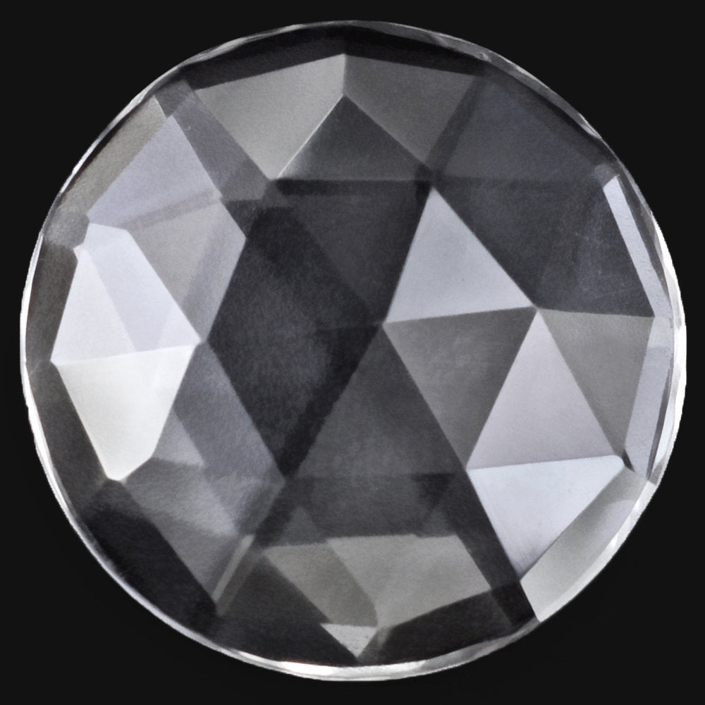 CRYSTAL ROSE CUT ROUND CAB 20MM 13.09 Cts.