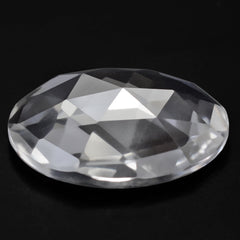 CRYSTAL ROSE CUT ROUND CAB 20MM 13.09 Cts.