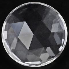 CRYSTAL ROSE CUT ROUND CAB 20MM 13.09 Cts.