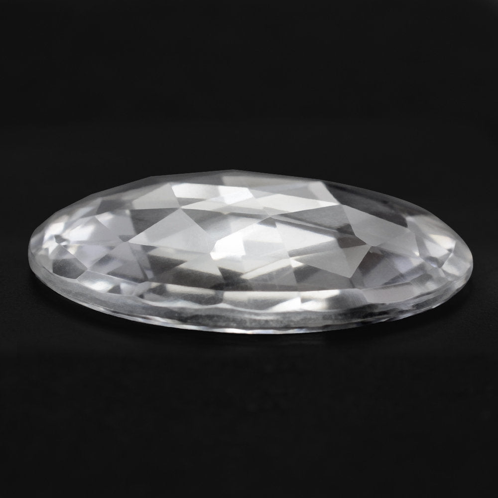 CRYSTAL ROSE CUT ROUND CAB 25MM 21.36 Cts.