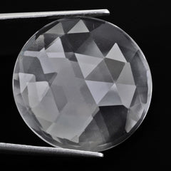 CRYSTAL ROSE CUT ROUND CAB 25MM 21.36 Cts.