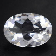CRYSTAL CHECKER CUT OVAL 14X10MM 4.69 Cts.