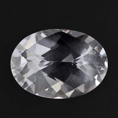 CRYSTAL CHECKER CUT OVAL 14X10MM 4.69 Cts.