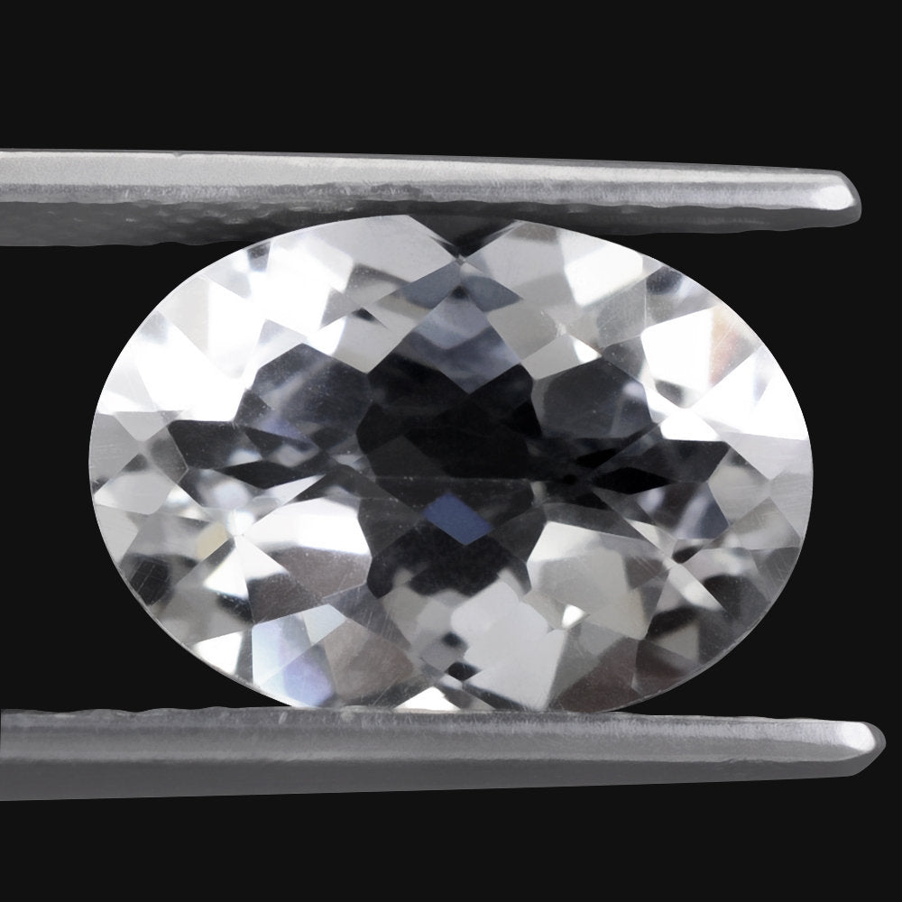 CRYSTAL CHECKER CUT OVAL 14X10MM 4.69 Cts.