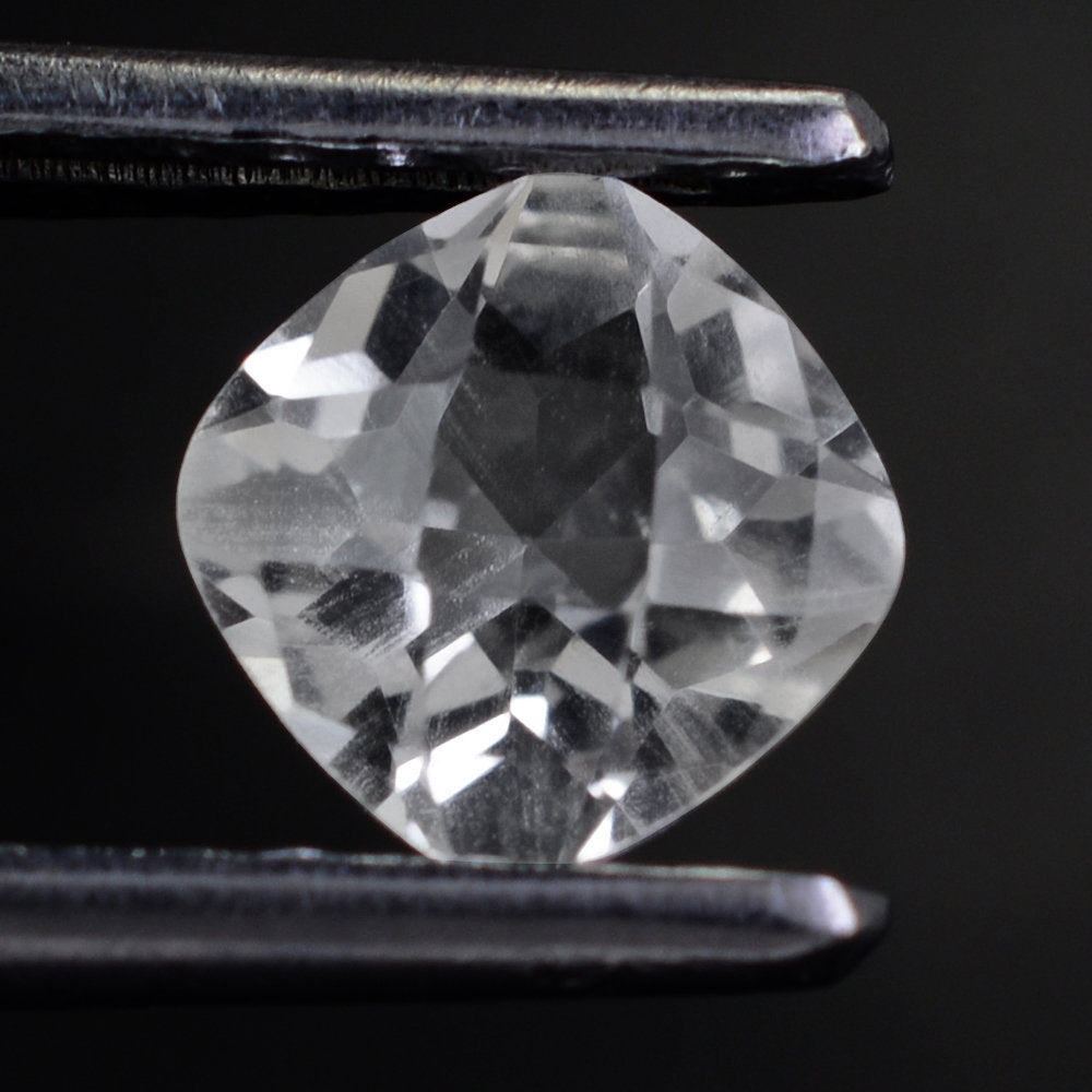 CRYSTAL CHECKER CUT CUSHION 6MM 0.86 Cts.