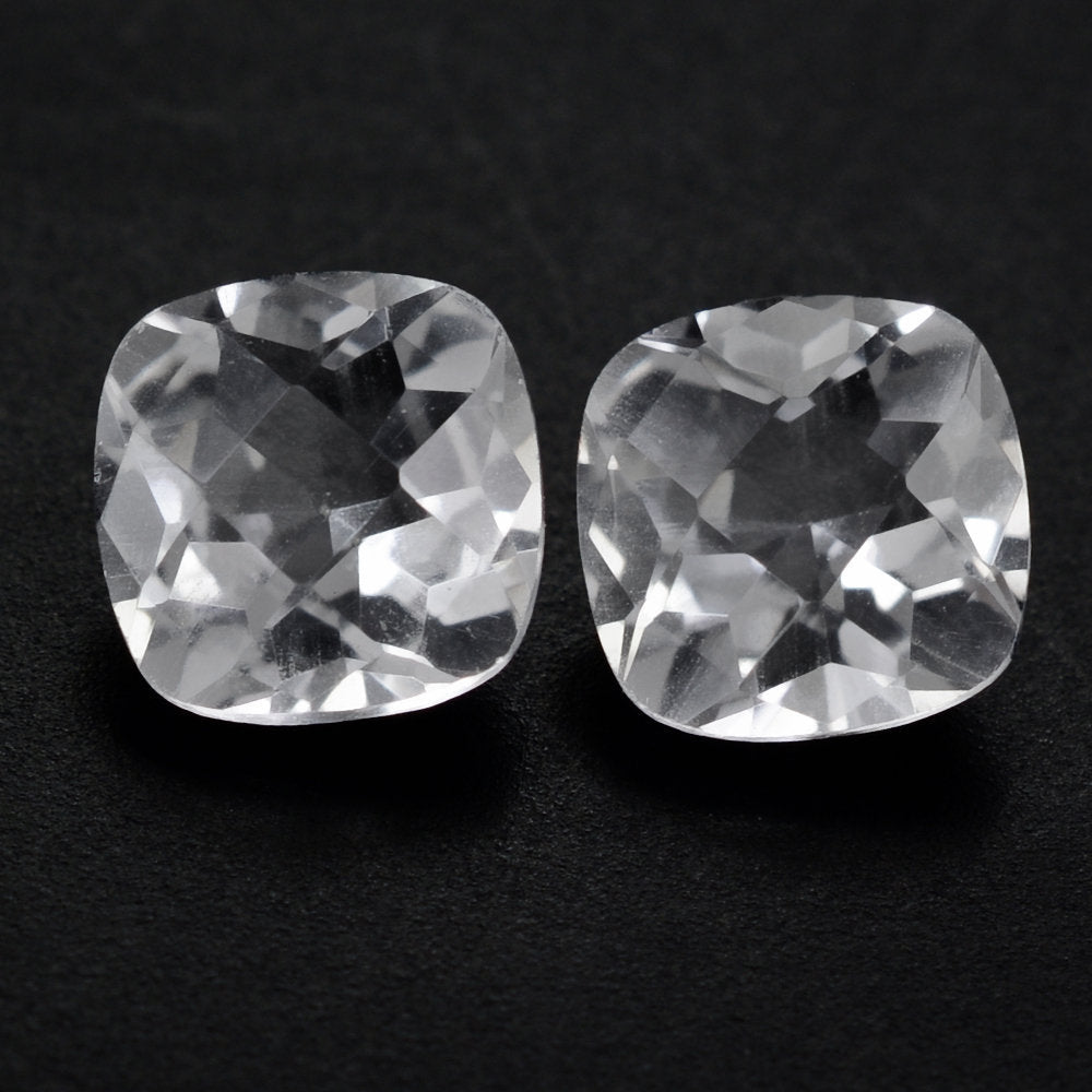 CRYSTAL CHECKER CUT CUSHION 6MM 0.86 Cts.