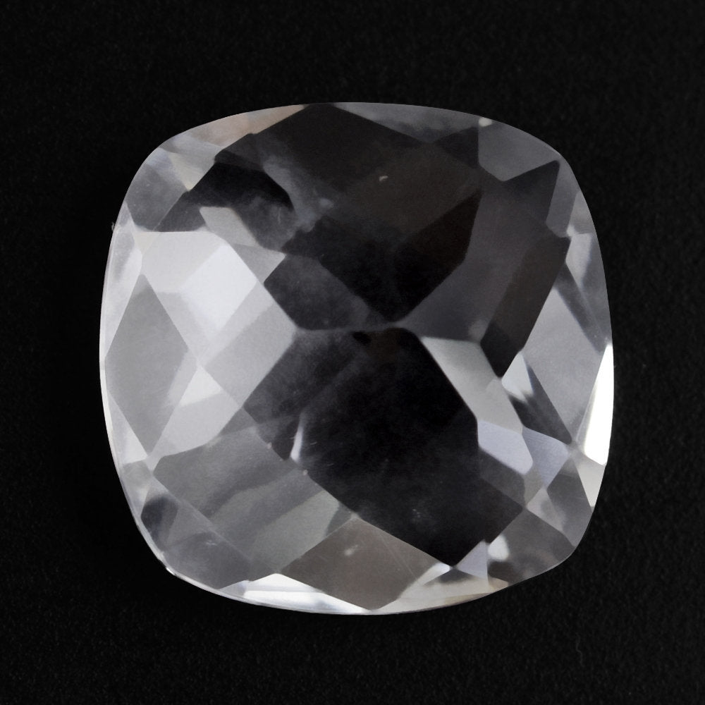 CRYSTAL CHECKER CUT CUSHION 10MM 3.70 Cts.