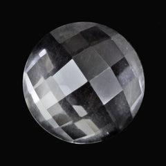 CRYSTAL CHECKER CUT ROUND 8MM 1.88 Cts.