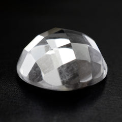 CRYSTAL CHECKER CUT ROUND 8MM 1.88 Cts.