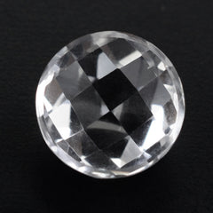 CRYSTAL CHECKER CUT ROUND 8MM 1.88 Cts.