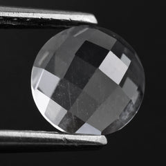 CRYSTAL CHECKER CUT ROUND 8MM 1.88 Cts.
