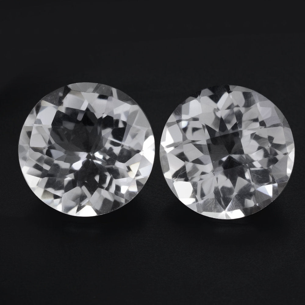 CRYSTAL CHECKER CUT ROUND 16MM 12.04 Cts.