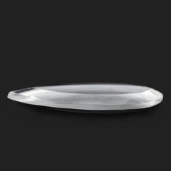 CRYSTAL TABLE CUT PEAR FLAT WITH FROSTED BOTTOM 30X10MM 6.75 Cts.