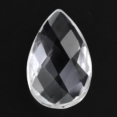 CRYSTAL BRIOLETTE PEAR WITH GROOVE IN GIRDLE 14X9MM 4.69 Cts.