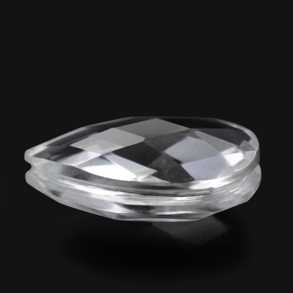 CRYSTAL BRIOLETTE PEAR WITH GROOVE IN GIRDLE 14X9MM 4.69 Cts.