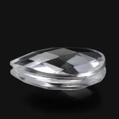 CRYSTAL BRIOLETTE PEAR WITH GROOVE IN GIRDLE 14X9MM 4.69 Cts.