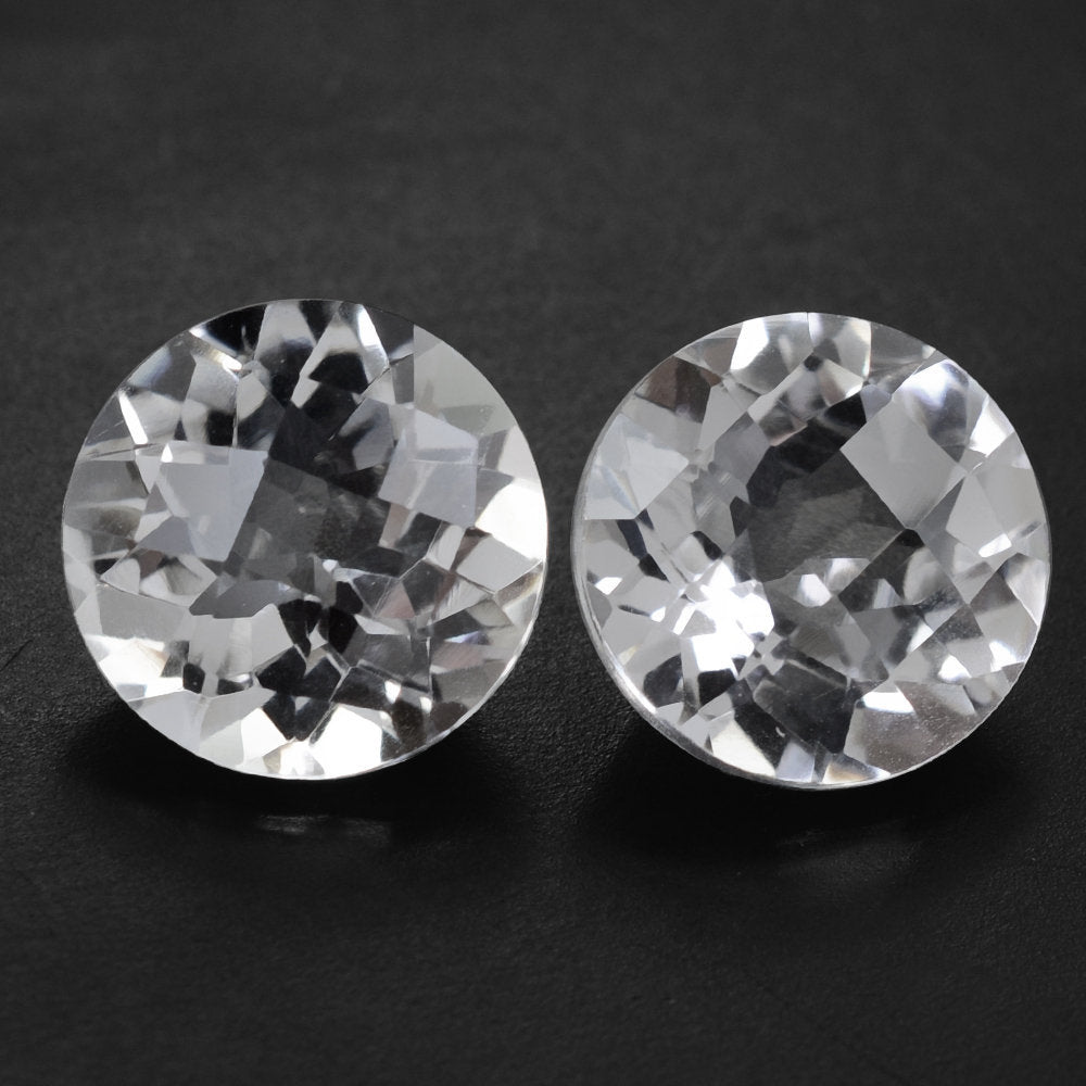 CRYSTAL CHECKER CUT ROUND 11MM 4.51 Cts.