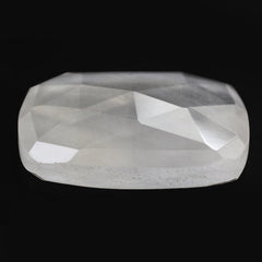 CRYSTAL ROSE CUT CUSHION CAB WITH FROSTED BOTTOM (FLAT) 18MM 11.86 Cts.