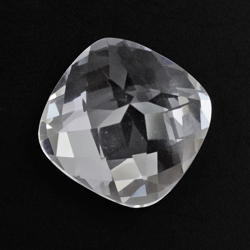 CRYSTAL CHECKER CUT CUSHION 10MM 6.11 Cts.