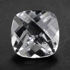 CRYSTAL CHECKER CUT CUSHION 9MM 2.67 Cts.