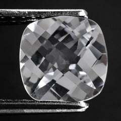 CRYSTAL CHECKER CUT CUSHION 9MM 2.67 Cts.
