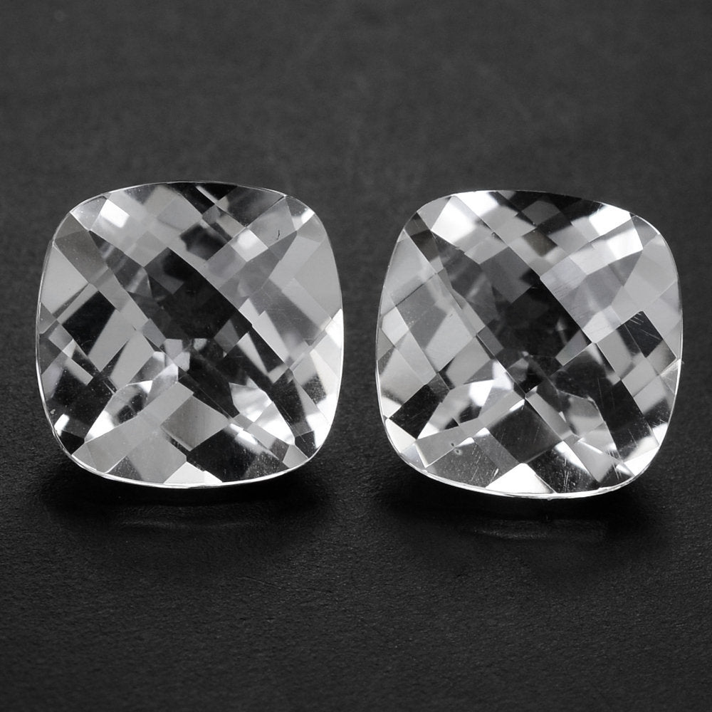 CRYSTAL CHECKER CUT CUSHION 9MM 2.67 Cts.