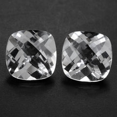 CRYSTAL CHECKER CUT CUSHION 9MM 2.67 Cts.