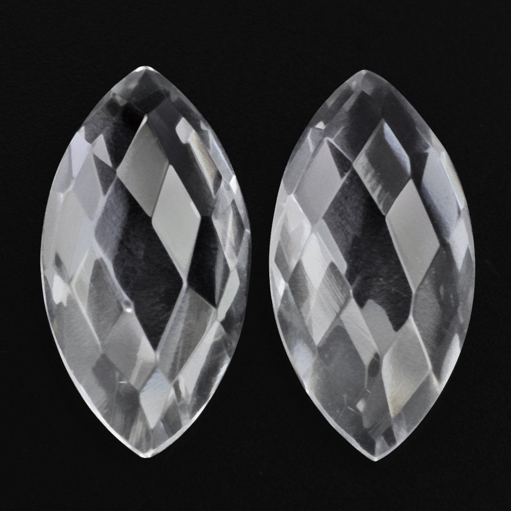 CRYSTAL CHECKER MARQUISE CAB 15X7.50MM 3.07 Cts.