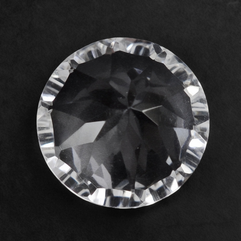 CRYSTAL CONCAVE CUT ROUND 9MM 2.62 Cts.