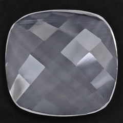 CRYSTAL CHECKER CUSHION CAB WITH FROSTED BOTTOM 16MM 7.15 Cts.