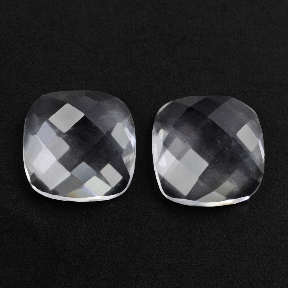 CRYSTAL CHECKER CUSHION CAB 8MM 2.20 Cts.