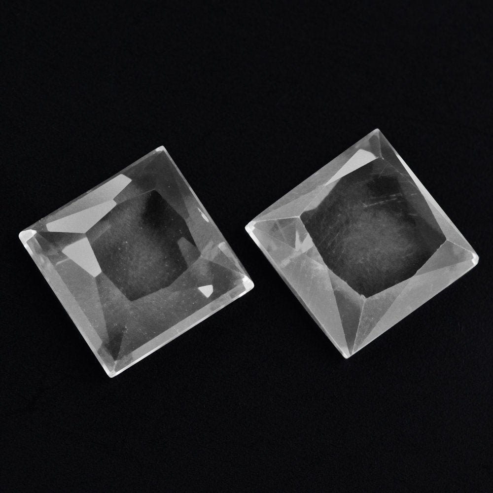 CRYSTAL PRINCESS CUT SQUARE PLATES 8MM 2.83 Cts.