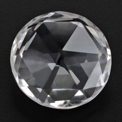 CRYSTAL ROSE CUT BRIOLETTE ROUND 12MM 5.46 Cts.
