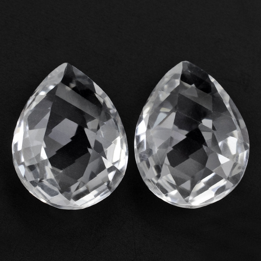 CRYSTAL TWISTED BRIOLETTE PEAR (DES#36) 16X12MM 7.66 Cts.