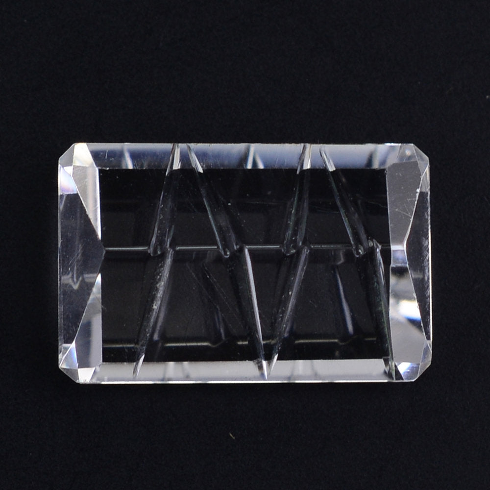 CRYSTAL CONCAVE LIGHTENING CUT OCTAGON (DES#99) 14X9MM 5.71 Cts.