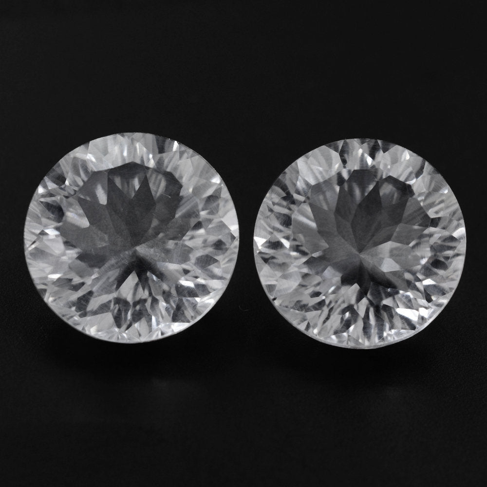 CRYSTAL CONCAVE CUT ROUND 12MM 6.03 Cts.