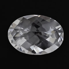 CRYSTAL CHECKER CUT OVAL 14X10MM 4.70 Cts.