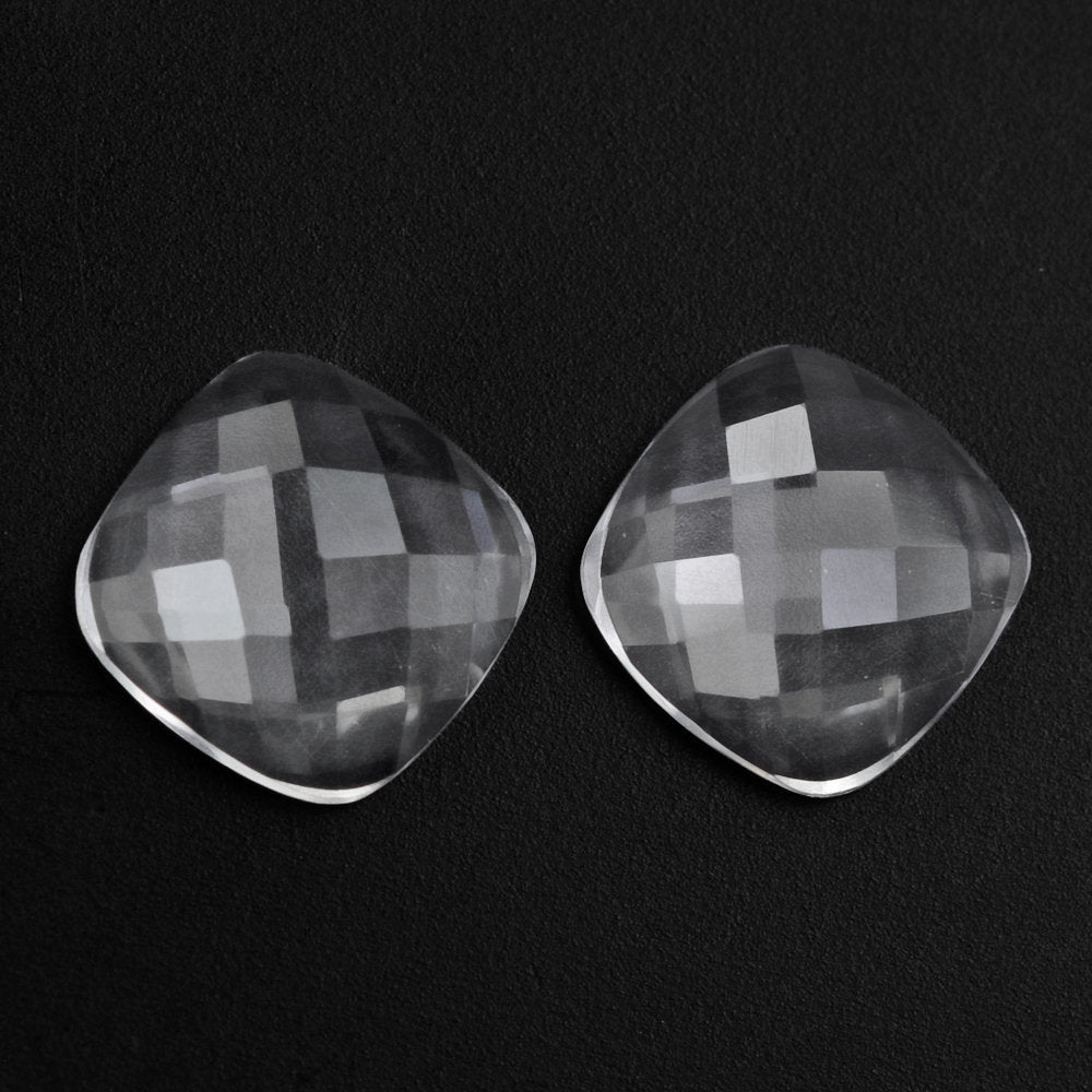 CRYSTAL CHECKER CUSHION CAB 9MM 1.69 Cts.