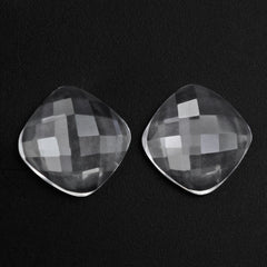 CRYSTAL CHECKER CUSHION CAB 9MM 1.69 Cts.