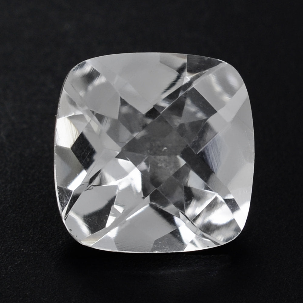 CRYSTAL CHECKER CUT CUSHION 9MM 2.76 Cts.