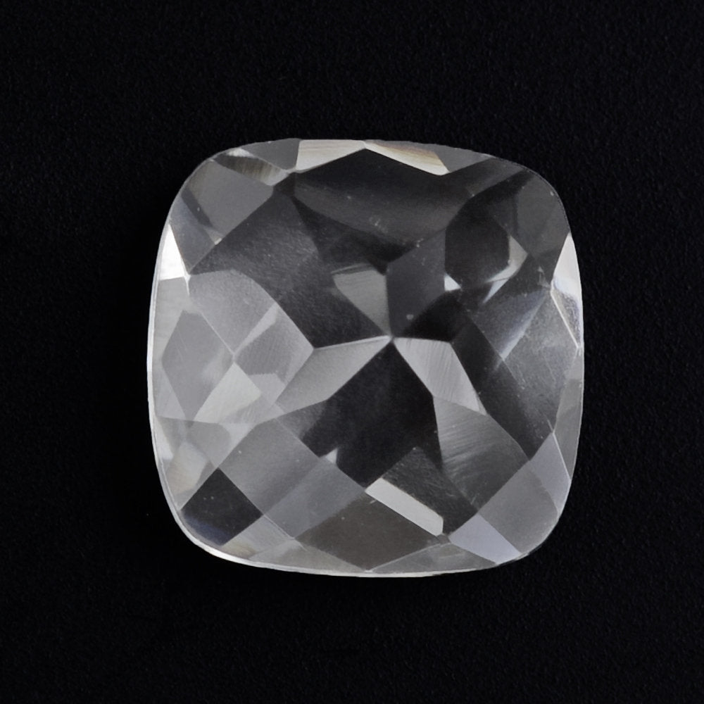 CRYSTAL CHECKER CUT CUSHION 9MM 2.76 Cts.