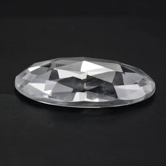 CRYSTAL ROSE CUT OVAL CAB 20X15MM 11.58 Cts.