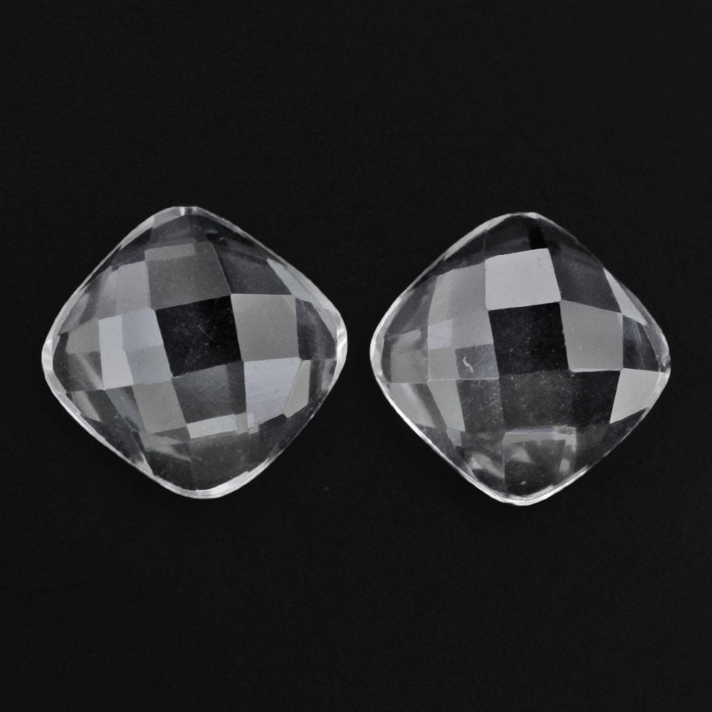 CRYSTAL ROSE CUT OVAL CAB 20X15MM 11.58 Cts.